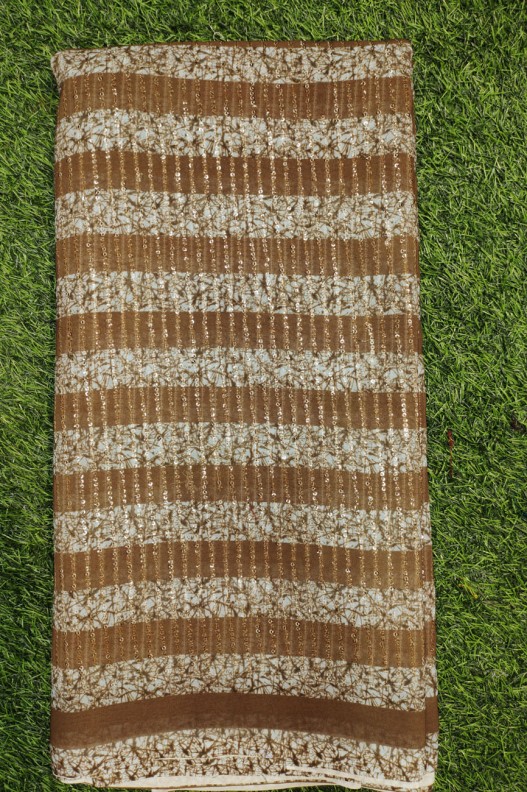 Marvelous Georgette Fabric With Polyster Work Print